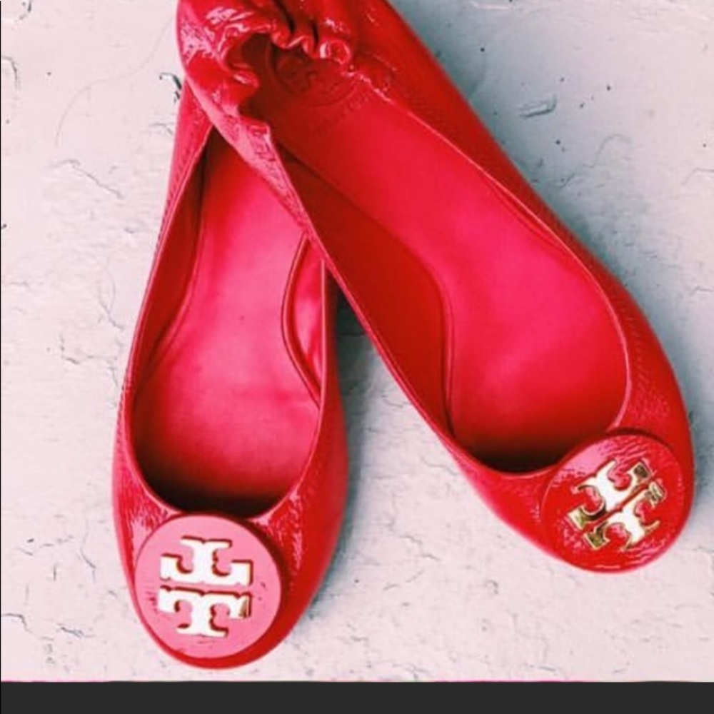 Red Tory Burch 9 beautiful excellent condition